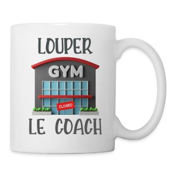 louper le coach - Mug blanc - blanc - Droite