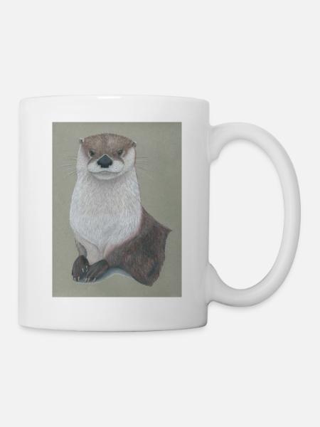 230324 Otter 3 - Tasse - Weiß
