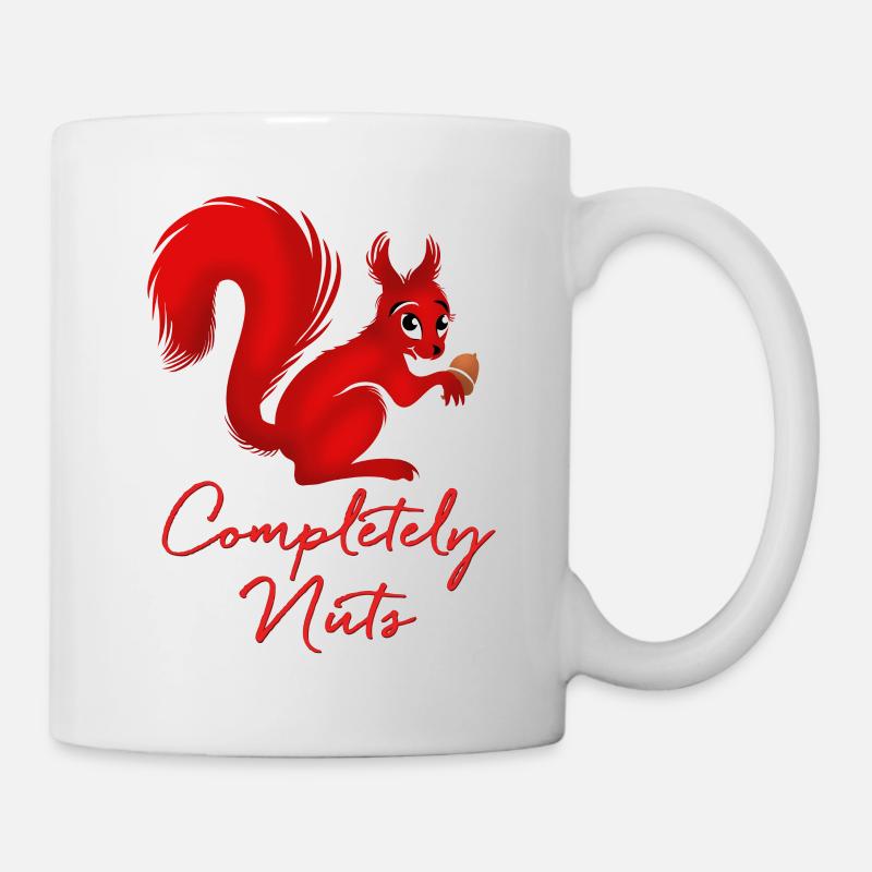 Complètement fou - L’écureuil fou - Mug blanc - blanc