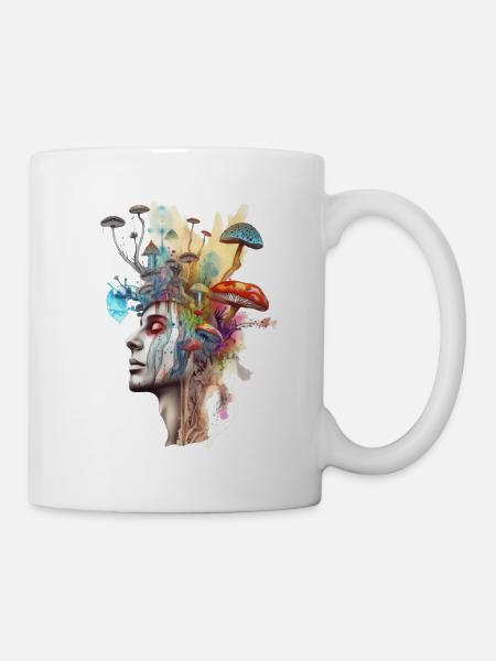 Trippy Schamane - Tasse - Weiß