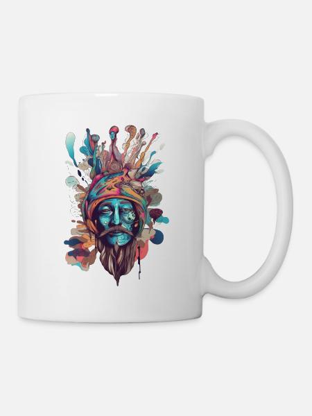 Trippy Schamane - Tasse - Weiß
