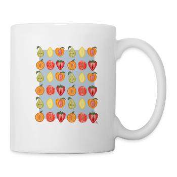 Vulva auf Frucht - Tasse - Weiß - Rechts
