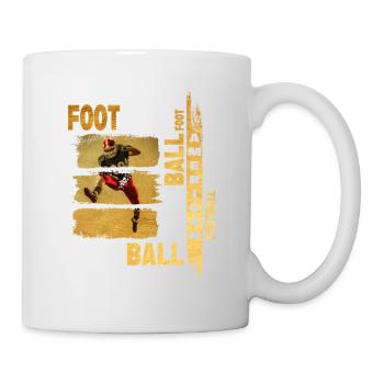Joueur de football américain Gold Vintage Retro Sport - Mug blanc - blanc - Droite