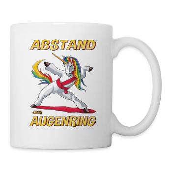 Lustiges Karate Einhorn Ninja Jiu Jitsu Taekwondo - Tasse - Weiß - Rechts