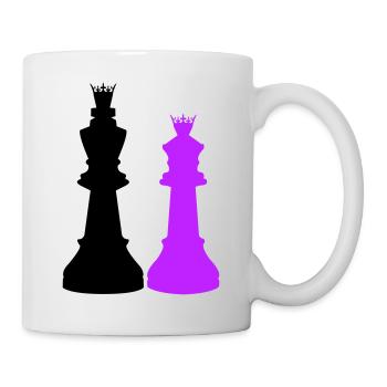 Couple King Queen - Mug blanc - blanc - Droite