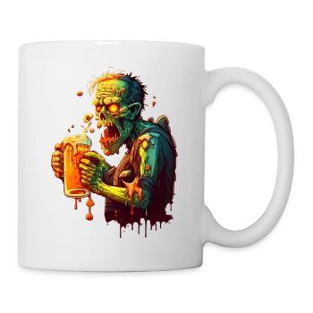 Creepy Beer Lover - Zombie - Mug - white - Right