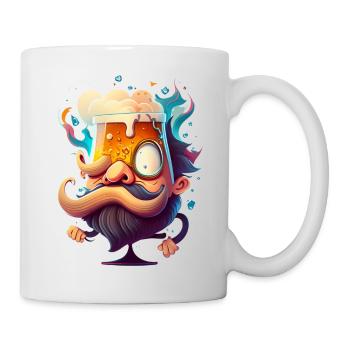 Drôle de petit monsieur de bière peu recommandable - Mug blanc - blanc - Droite