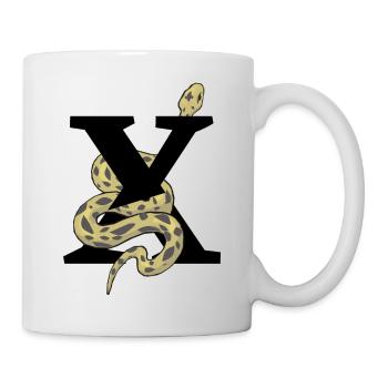 Letter x snake - Mug - white - Right