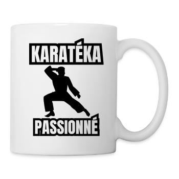 karatéka passionné - Mug blanc - blanc - Droite