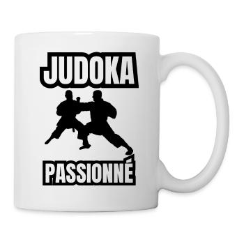 judoka passionné - Mug blanc - blanc - Droite