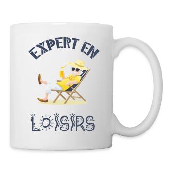 Expert en loisirs - Mug blanc - blanc - Droite