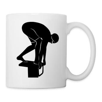 Triathlon Swim Bike Run Marathon - Tasse - Weiß - Rechts