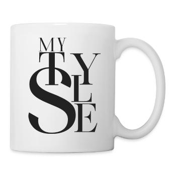 My stye, typography t-shirt - Mug - white - Right