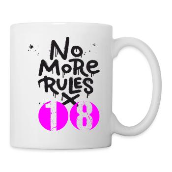 18 Geburtstag no more rules - Mug - white - Right