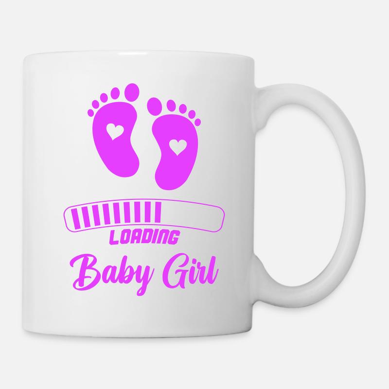 loading baby girl - Tasse - Weiß