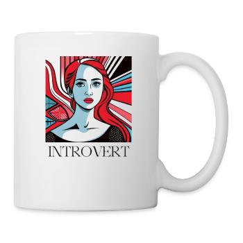 INTROVERT GIRL - Tasse - Weiß - Rechts