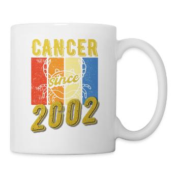 Cancer 2002 Sternzeichen Geburtstag - Tasse - Weiß - Rechts
