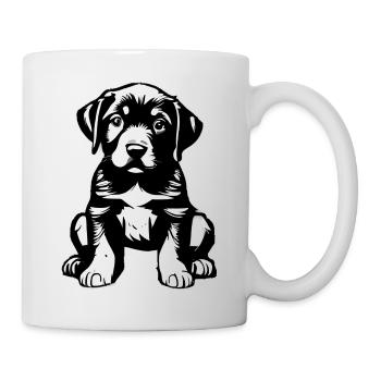 Hund Geschenk Hunde Labrador Haustier Hundehalter - Tasse - Weiß - Rechts