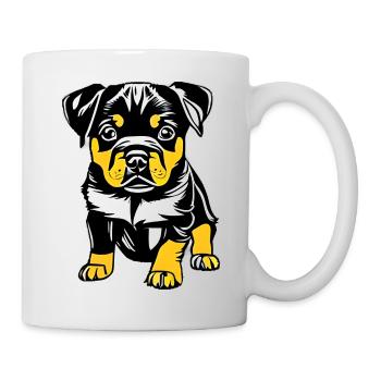 Rottweiler Dog Rottweiler Puppy Dog Puppy Dogs - Mug - white - Right