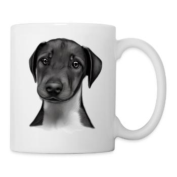 Doberman Doberman chiot chien Doberman dresseur - Mug blanc - blanc - Droite