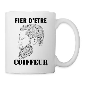 Fier d'être Coiffeur, idée de cadeau - Mug blanc - blanc - Droite