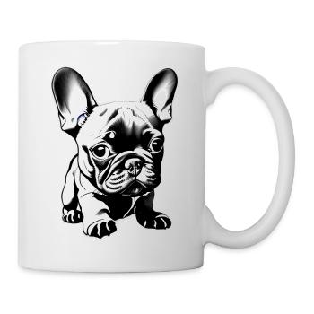 Chien Bouledogue Français Chiens Propriétaires de Chiens - Mug blanc - blanc - Droite