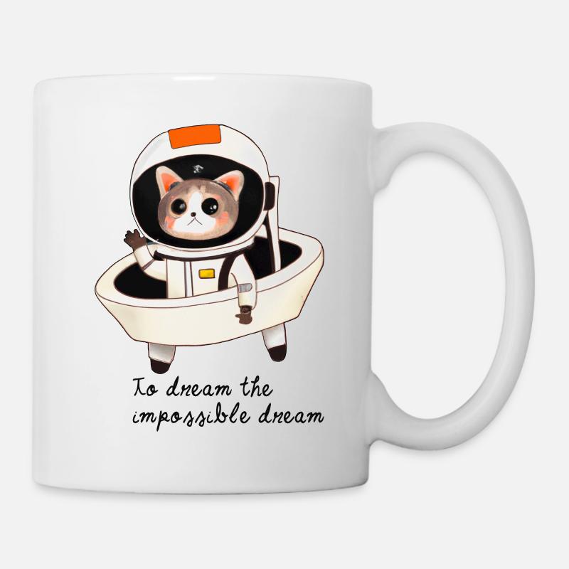 Dreamy cat astronaut - Mug - white