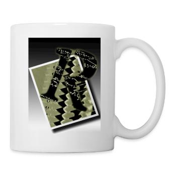 R Buchstaben Design R - Tasse - Weiß - Rechts
