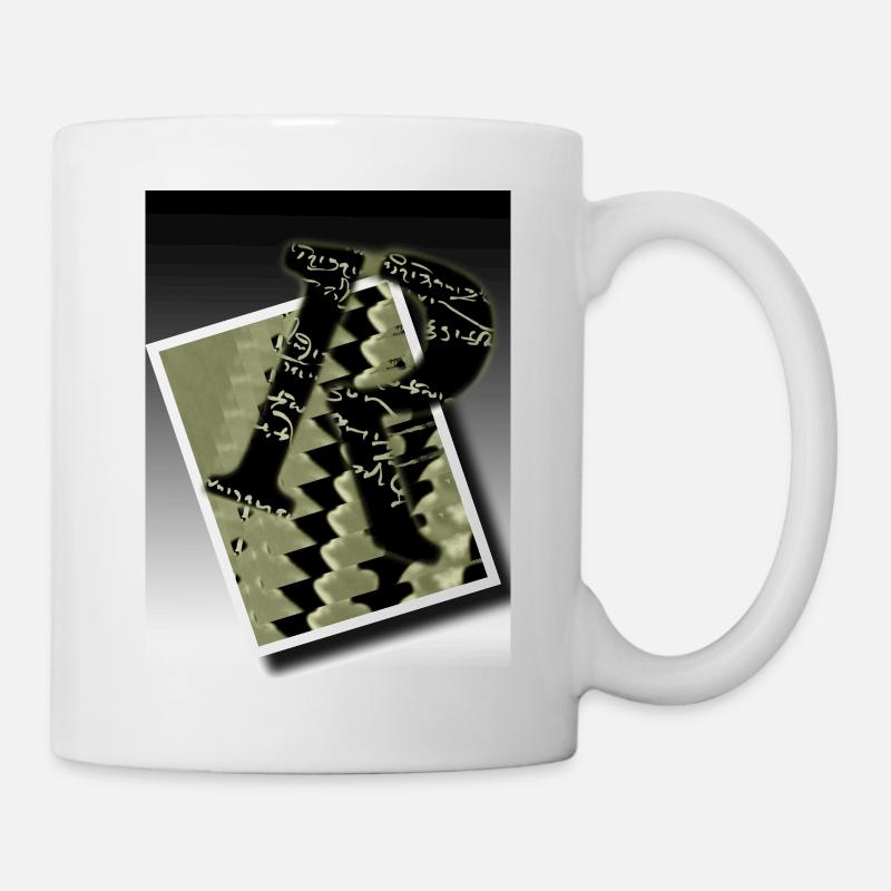 R Buchstaben Design R - Tasse - Weiß