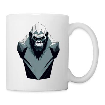 Minimalistic Gorilla - Mug - white - Right