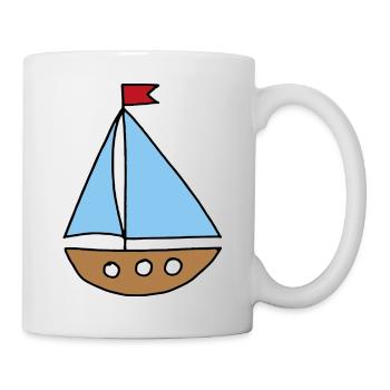 Segelboot - Tasse - Weiß - Rechts