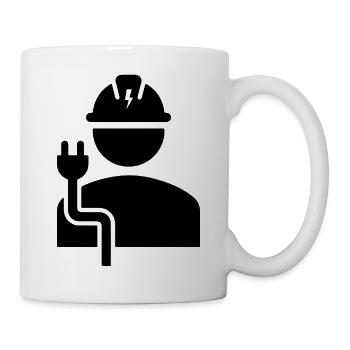 Elektriker - Tasse - Weiß - Rechts