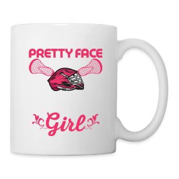 Ne laissez pas le joli visage vous tromper Je suis une crosse - Mug blanc - blanc - Droite