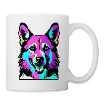 Happy dogs Happy dogs. German Shepherd - Mug - white - Right