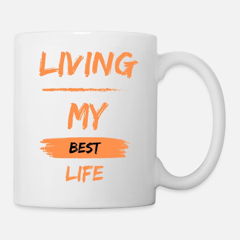Vivre ma meilleure vie - Mug blanc - blanc