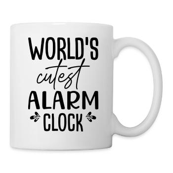World´s Cutest Alarm Clock - Tasse - Weiß - Rechts