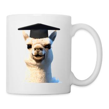 Bachelor Alpaca Graduation Studies Graduate - Mug - white - Right