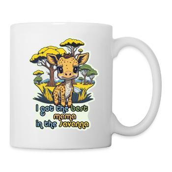 Giraffe Best Savanna Mama - 5000 - DIGITAL - Mug - white - Right