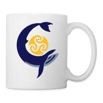 Tribal whale - Tasse - Weiß - Rechts