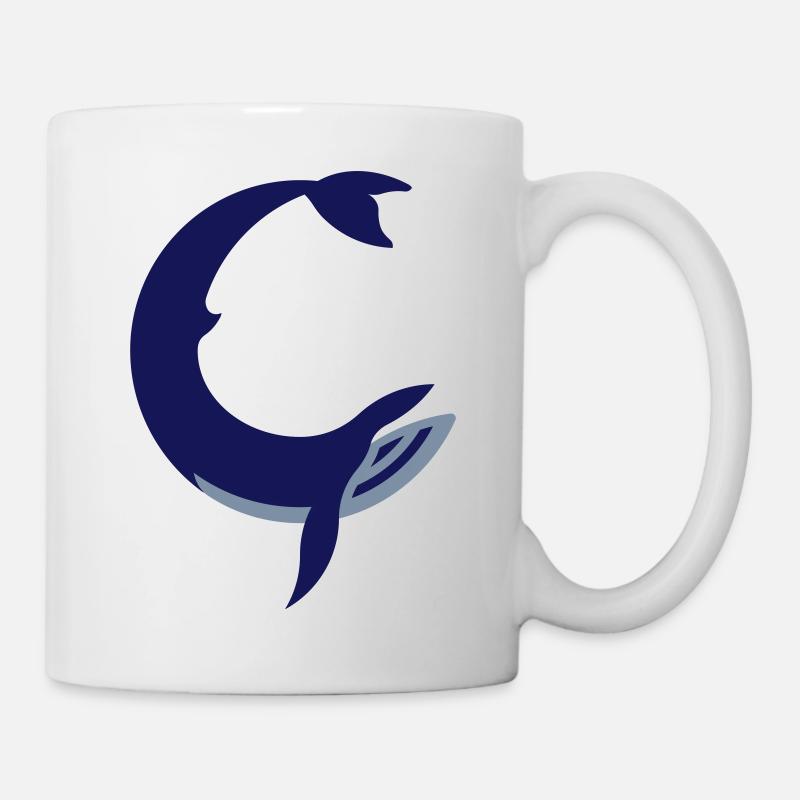 whale logo - Mug - white