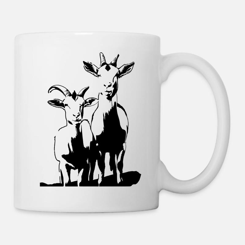CHÈVRES - Mug blanc - blanc