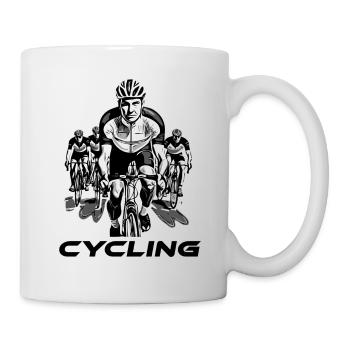 Road bike, Cycling, Bicycle, Fitness - Mug - white - Right