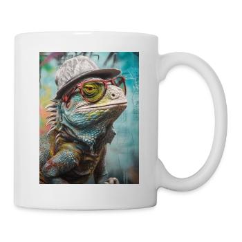 Tierischer Stil - Tasse - Weiß - Rechts