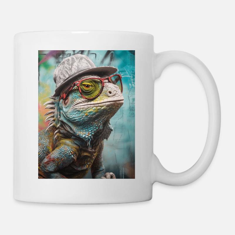 Tierischer Stil - Tasse - Weiß