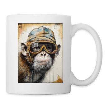 Tierischer Stil - Tasse - Weiß - Rechts