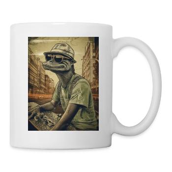 Tierischer Stil - Tasse - Weiß - Rechts