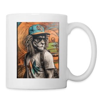 animal style - Mug blanc - blanc - Droite
