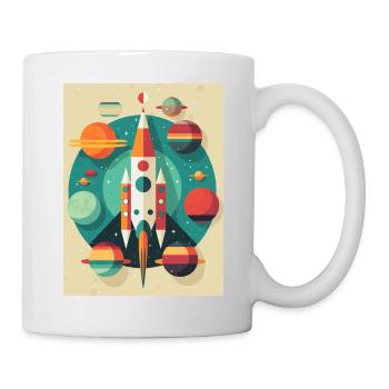 Rocket Launch Raketenstart - Mug - white - Right