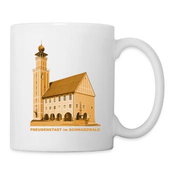 Freudenstadt Rathaus Schwarzwald Baden-Württemberg - Tasse - Weiß - Rechts