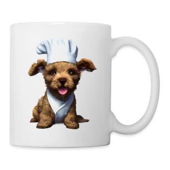 Hundewelpe Pudel Hundeliebe Pudelwelpe Hundehalter - Tasse - Weiß - Rechts
